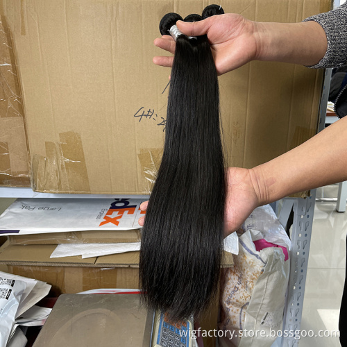 Factory price bone straight human hair bundles with closure, bone straight vietnam hair